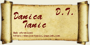 Danica Tanić vizit kartica
